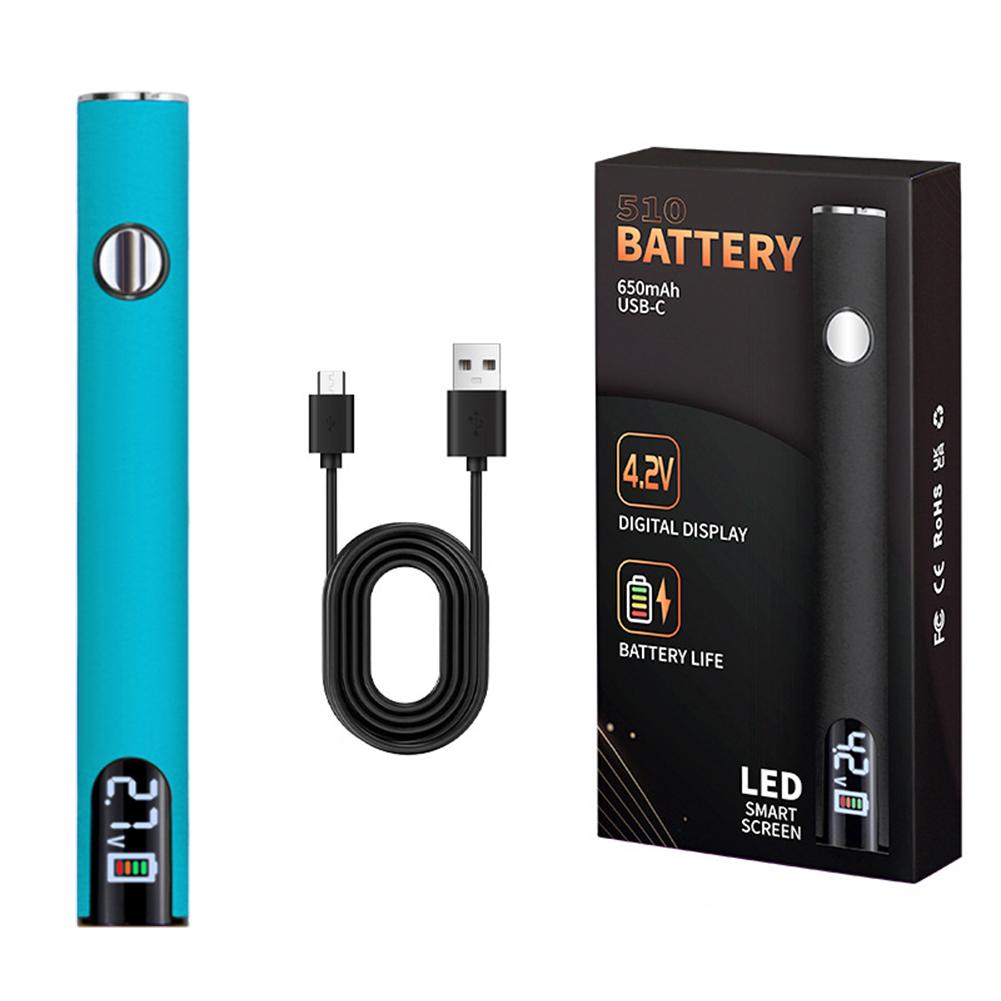 510 Thread Battery Cart Pen Adjustable Voltage Portable Electric Soldering Iron Welding Kit 650mAh Battery Solder Repair Tools