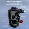 360 Rotatable Backpack Clip Clamp for DJI Osmo Nano/360/Pocket3/Insta360 Ace Pro