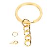 220pcs Gold DIY Keychain Rings Circle Keychain Findings Keychain Rings Kit  Jewelry Making