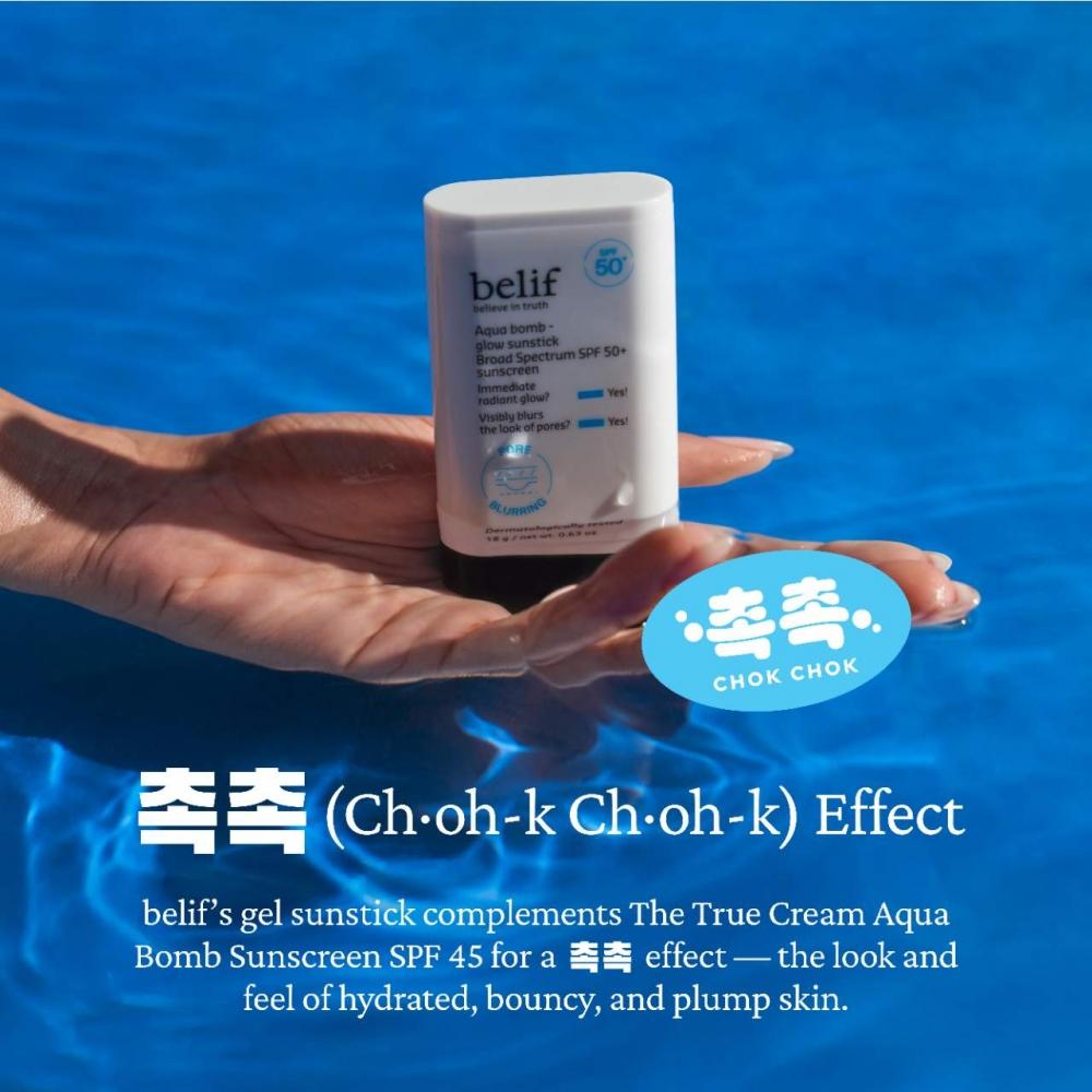 Belif Aqua Bomb Korean Glow Sunstick Spf 50+ 18 G