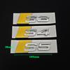 3D ABS Blue Yellow Chrome Car Rear Trunk Emblem Badge Decal For qwe1 S3 8V 8Y 8P S4 B5 B8 B9 S5 Logo Sticker Accrssories