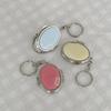 Pastel Color Label [Silver Mirror Keyring]