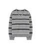 Banwonateullie Kn4280 Striped V-Neck Knit_Melange Gray