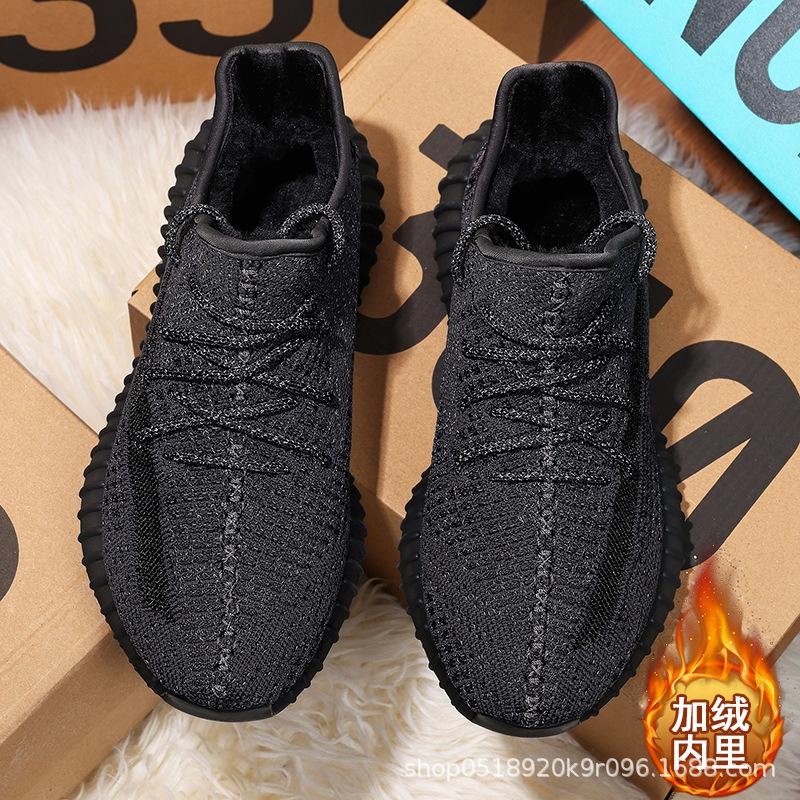 

Fleece thermal shoes men s V running shoes thickened soft-soled casual sports shoes 36