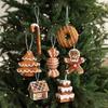 Foam Candy Cane Gingerbread Man Christmas Tree Pendant Ball Snowflake Xmas Tree Hanging Ornament for Navidad Natal Home Decor