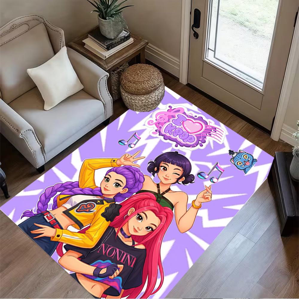 Galactic Trio Harmony Area Rug Suitable for Kitchen Study Room Dining Room Hallway Antislip Carpet Anime Office Decor Birthday/Christmas Gift
