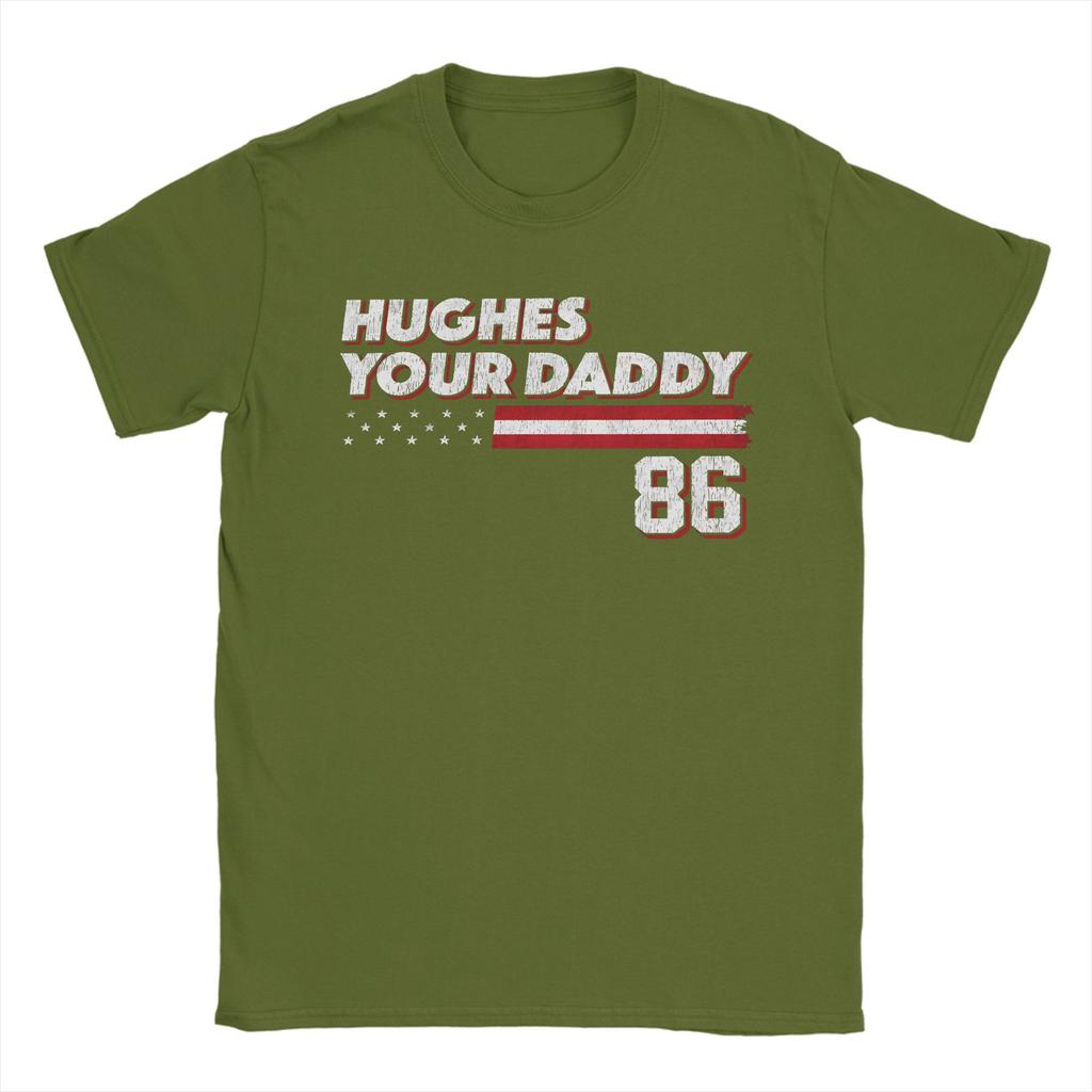 Graphic Printing Jack Hughes Hughes your Daddy T Shirt For Unisex  100 Cotton Tshirts Short Sleeve Clothing