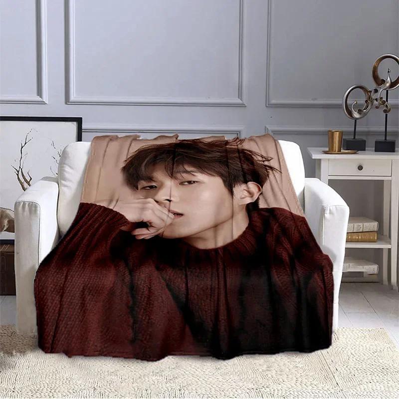 Korean Drama Our Beloved Summer Series Printed Blankets Choi Woo-shik Kim Da Mi Print Flannel Blanket Tv Show Quilt Fans Gift