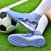 Erkek Yüksek top Futbol Ayakkabıları Uzun Çivili Spor Ayakkabıları Suni Çim Profesyonel Eğitim Gençler Büyük Boy Futbol Ayakkabıları