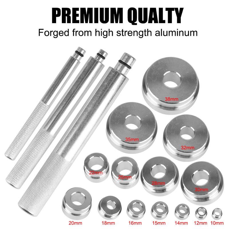 Bearing Disassembly Tool Repair Kit 17 Pcs/Set Seal Driver Installer Remover Automotive Tools Aluminum Wheel Bearing Kit