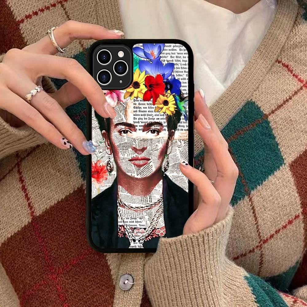 Fashion F-Frida K-KahlosS For IPhone 17 16 15 14 13 12 11 Mini Pro Max Plus PC+TPU Back Phone Cover