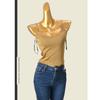 Foreign Trade European and American Style Texture Silky Solid Color Camisole