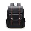Large-Capacity PU Leather Backpack for Business, School, and Travel