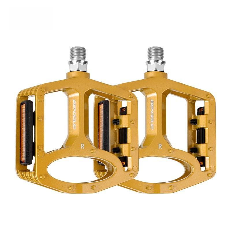 Cykelpedal med dubbla lager i aluminiumlegering för mountainbikecykling och pendling