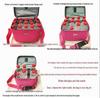 Women's Multi-layer Beauty Makeup Storage Bag - Large Capacity Handheld Organizer with Print Design