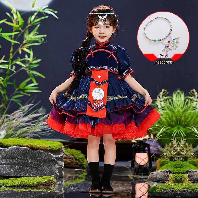 March 3rd Guangxi Zhuang & Miao Children s Dance Costume Size 160