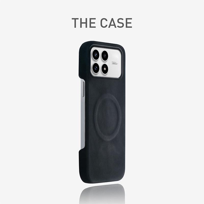 Redmi K90 Magnetic Lambskin Feel Phone Case - Half-Wrapped, K90Pro Max Style for Men and Women