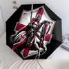 1PC Knightly Crusader Emblem Automatic Umbrella - Suitable Travel Outdoor Portable Umbrella Birthday Gift Daily Essentials