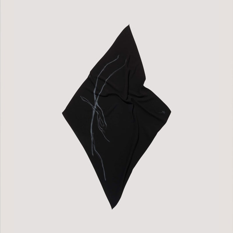 VERSO Flow Line Silk Top Scarf