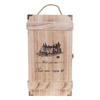 Vintage 2 Red Wine Bottle Box for Carrier Crate for Case Storage Carrying D