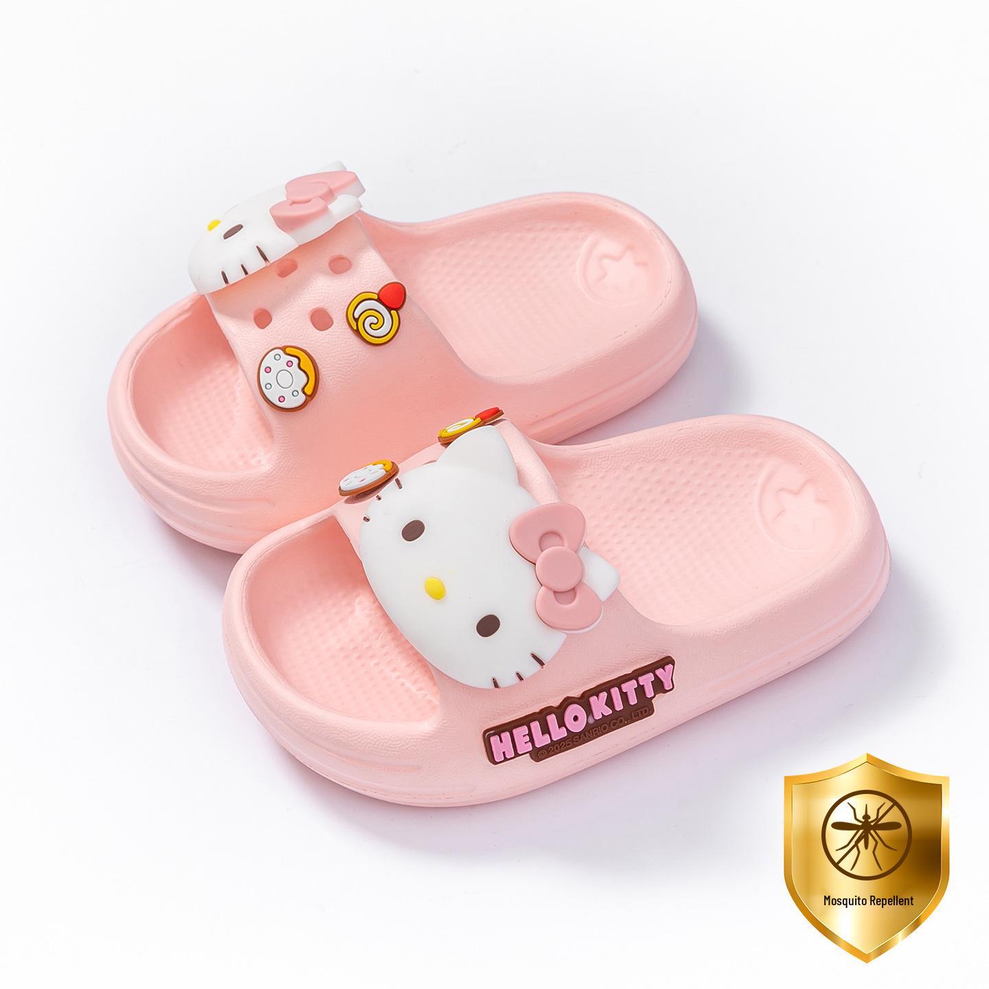 

Sanrio Kuromi Нековзкі Літні Капці для Старших Дівчат - Антимоскітні Кімнатні Плоскі Сандалі 180mm
