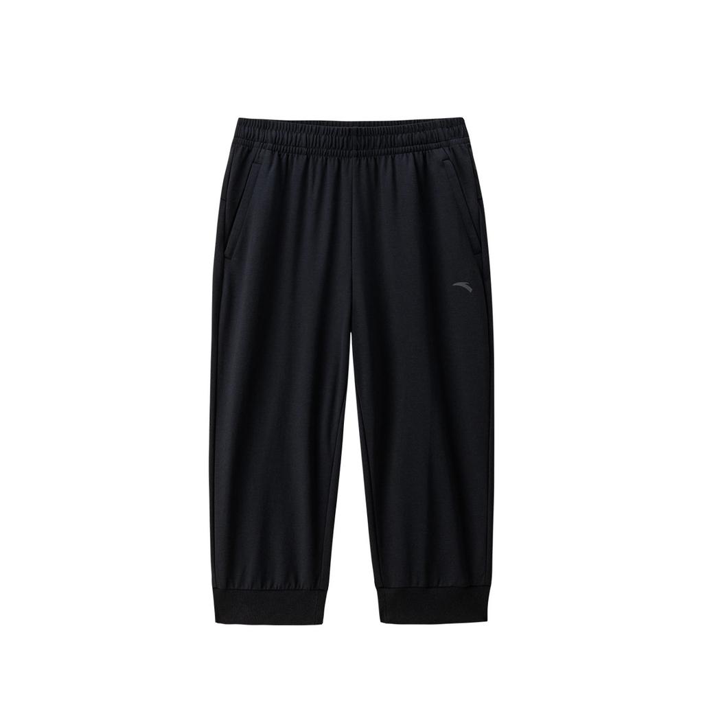 Anta Comfortable Knitted Cropped Casual Shorts Women shorts Black 162527326-1
