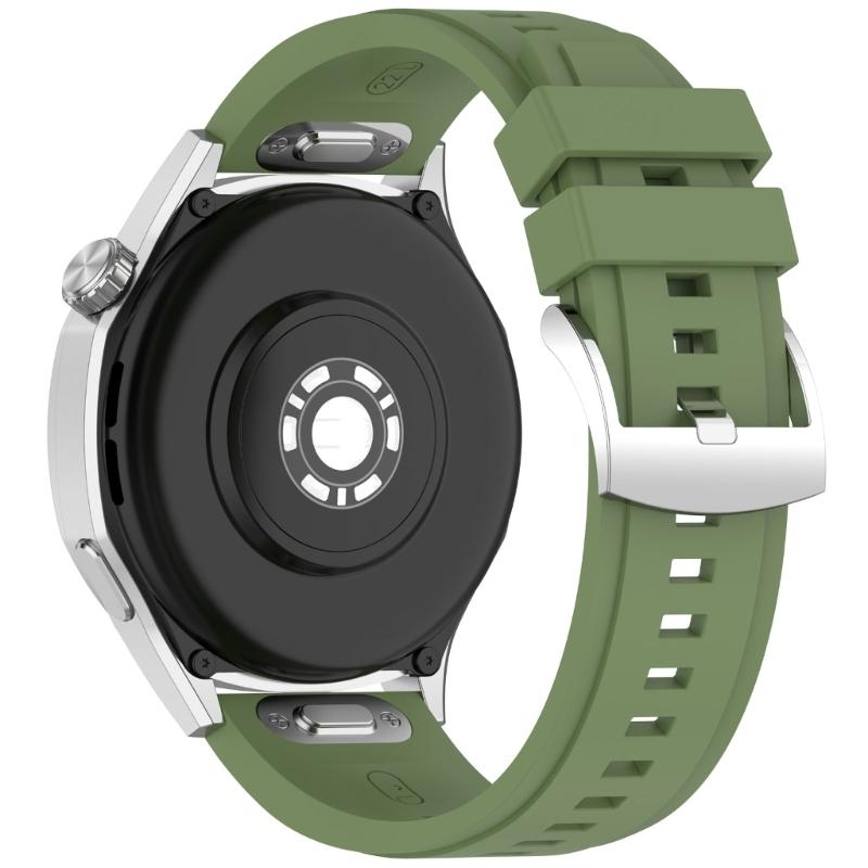 Adjustable Soft Silicone Watch Straps 22mm Press Button Closure Waterproof Lightweight Watch Band for Watch GT6