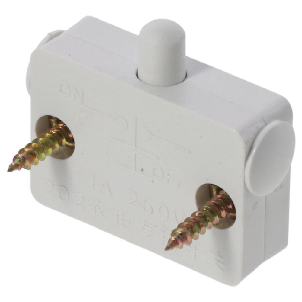 4pcs Silver Wardrobe Light Switc PA Press Switch Durable Cabinet Door Control Switch  Electrician
