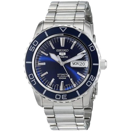 Seiko 5 Sports SNZH53K1 Blue Men's Analog Business Automatic Watch, Ships Overseas