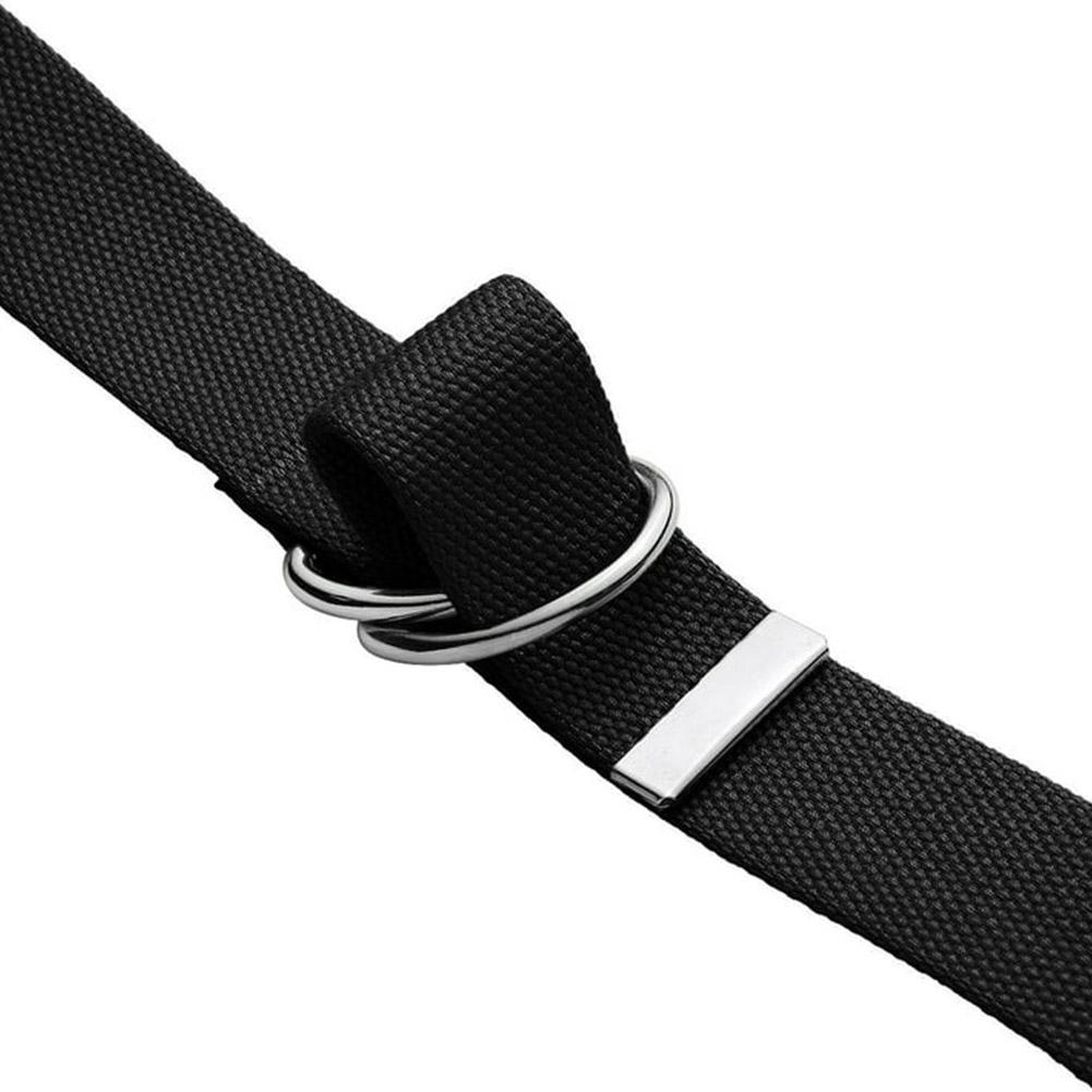 Tactical Canvas Men Belt High Quality Unisex Double Buckle Waistband Casual Female Fabric Belt U3Z7