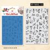 Nail Art Printing Steel Plate Lace Butterfly Pattern Flower French Large Transfer Silicone Seal Steel Plate Printing Rubber Plate