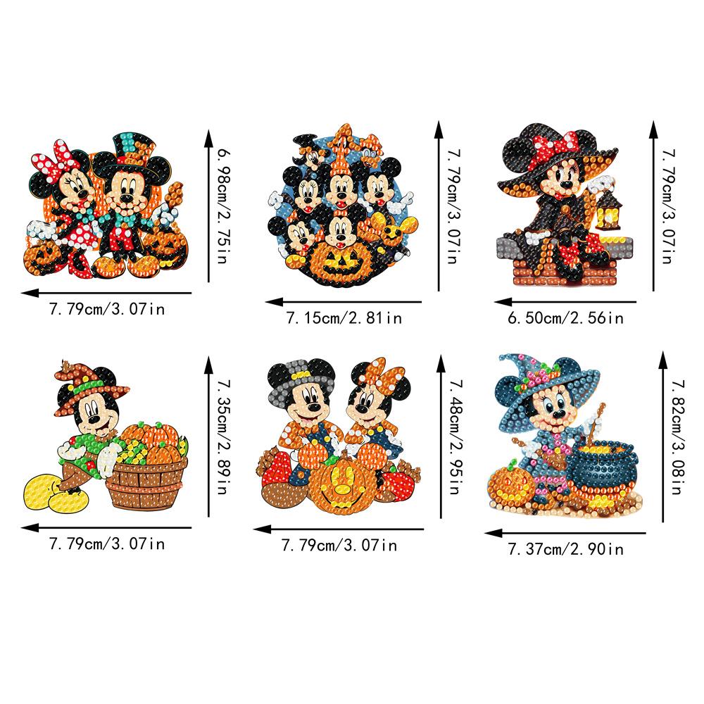 6pcs/Set Couple Pumpkin Series Diamond Painting Magnets for Refrigerator Diamond Art Fridge Magnets for Adults Diamond Art Refrigerator Magnets Kits