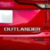 3D ABS Plastic OUTLANDER Letter Logo Car Rear Bumper Trunk Body Sticker For Mitsubishi Car Styling Accessories