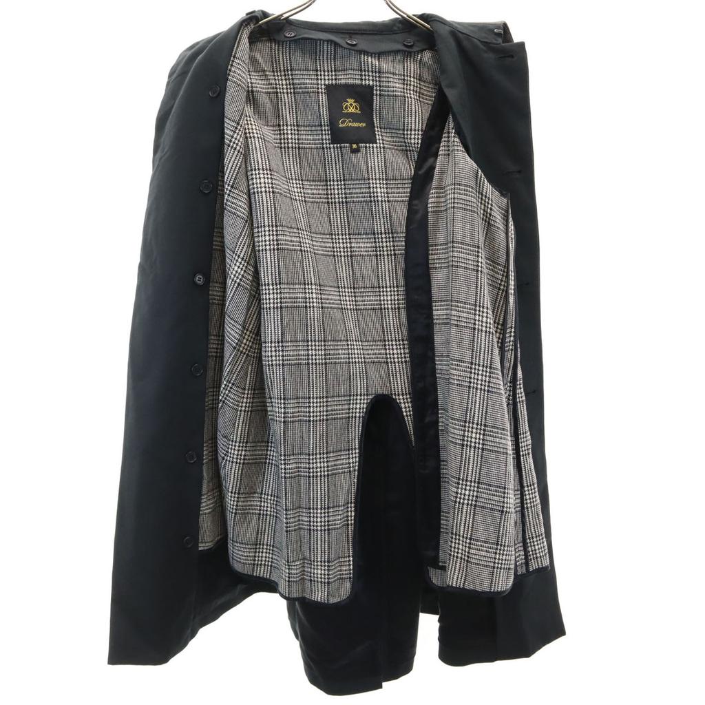 Drawer Made In Japan Stainless Collar Coat 36 Black With Liner Vest Women Used