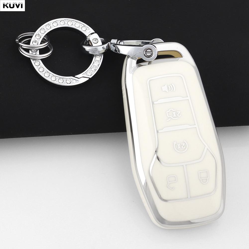 5 Buttons Tpu Car Cover Case Holder Shell Fob Keychain For Ford Explorer Edge Mustang F Series Truck