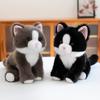 Large Cute & Realistic Sitting Kitten Plush Toy - Well-Behaved Cat Figurine for Birthdays