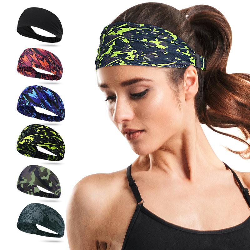 Sweat Absorbing Headband for Basketball Running Yoga Non Slip Antiperspirant Fitness Headscarf