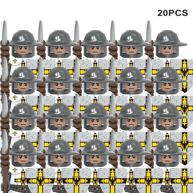 Medieval Knights & Warriors Building Blocks Roman Legion Spartan Cavalry Crusaders Bricks