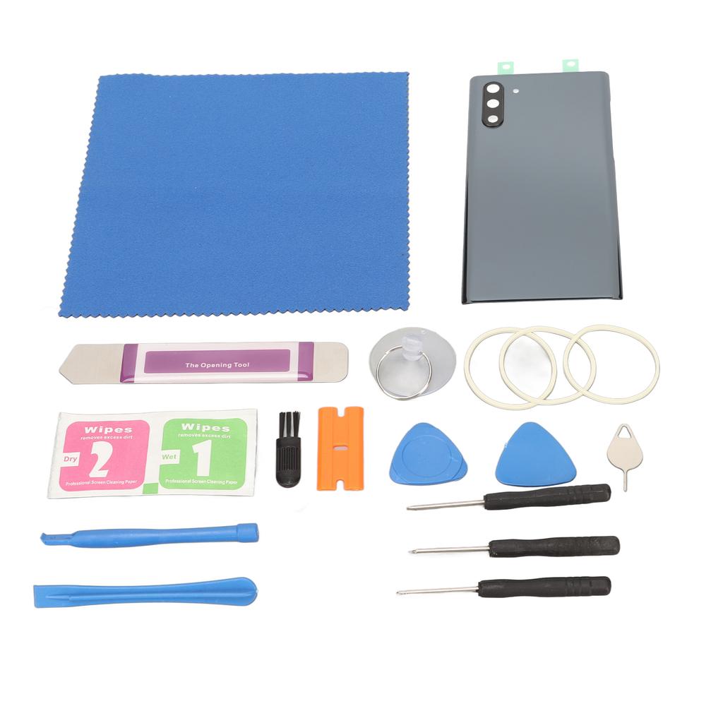 Ersatz-Kit für die Rückglasabdeckung für Samsung Galaxy Note 10 N970 Wasserdichte Glasabdeckung mit Kamera-Glaslinse Klebeband