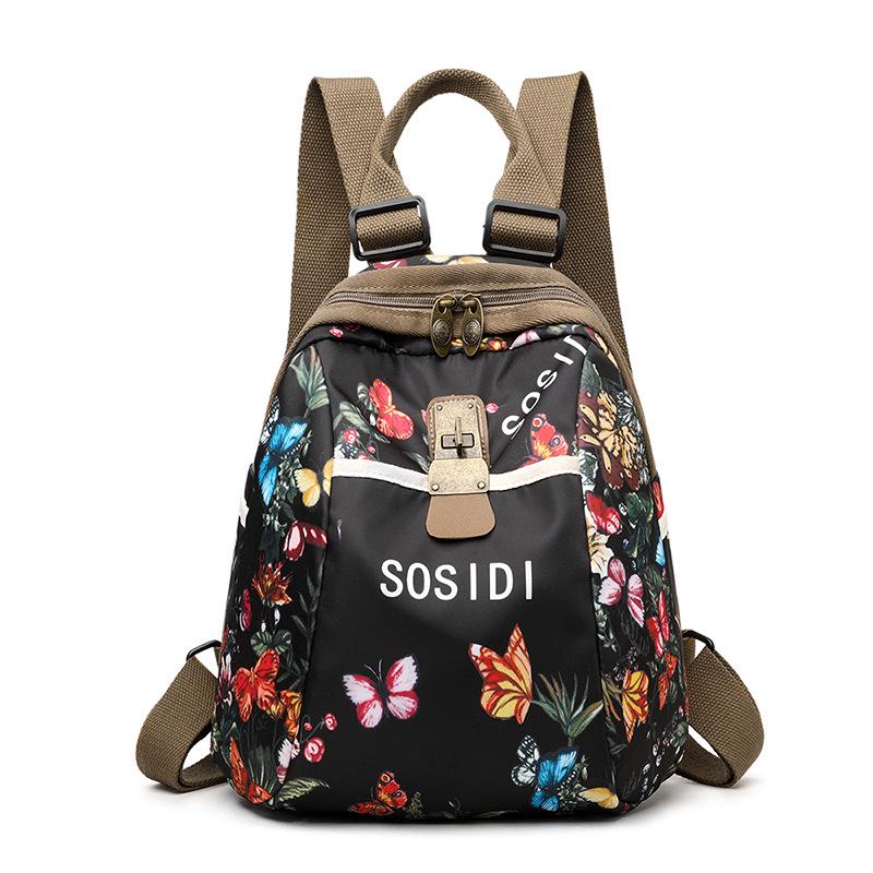 Trendy 2025 Women's Waterproof Nylon Travel Backpack & Crossbody