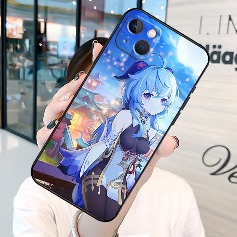 Ganyu Genshin Impact Phone Case For iPhone 13 12 Mini 11 14 15 16 Pro Max Plus X XS Max XR Cover Shell