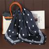 Luxury Brand 2026 Dot Print Square Silk Scarf for Women Hijab Hair Bands 70cm Neckerchief Female Satin Shawl Ribbon Headband