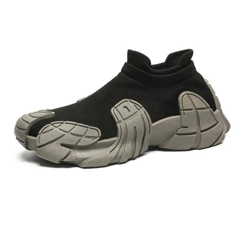 Модная популярная мужская повседневная обувь спортивная обувь для мужчин 2024 года весна и лето новая дышащая повседневная обувь мужская обувь универсальная обувь для папы 39 чёрный 3589₽