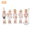 White & Gold Luxury Nutcracker Ornament Set