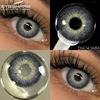 Natural Color Contacts Lenses for Eyes 1 Pair Colorful Beautiful Pupil Blue Colored Lenses Brown Eyes Contact