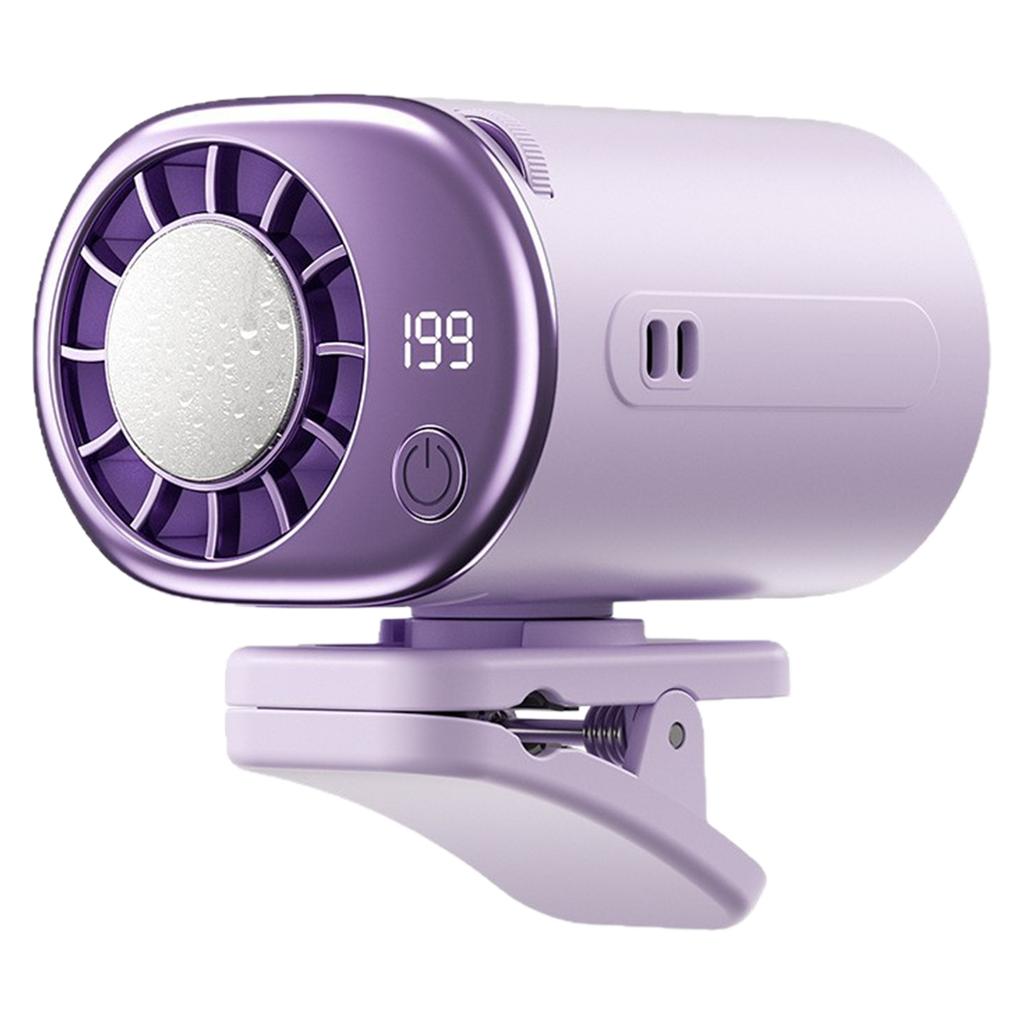 USB Rechargeable Portable Mini Cooling Blower with LED Display Personal Cooling Fans for Travel Outdoor Camping Beach Makeup