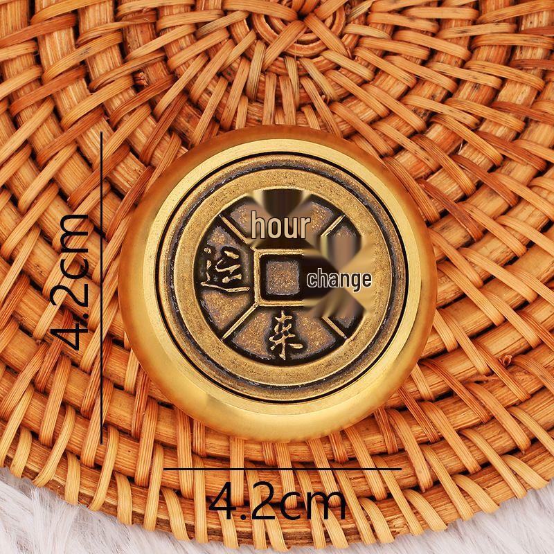 Brass Rotating Fidget Handpiece - Fortune & Luck Design