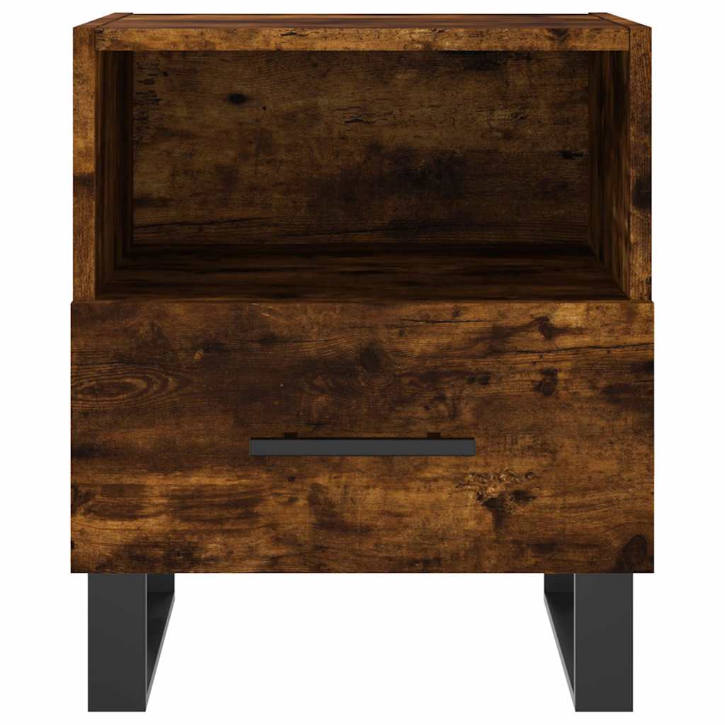 Nightstands 2 pcs Smoked Oak 40 x 35 x 47.5 cm Particleboard