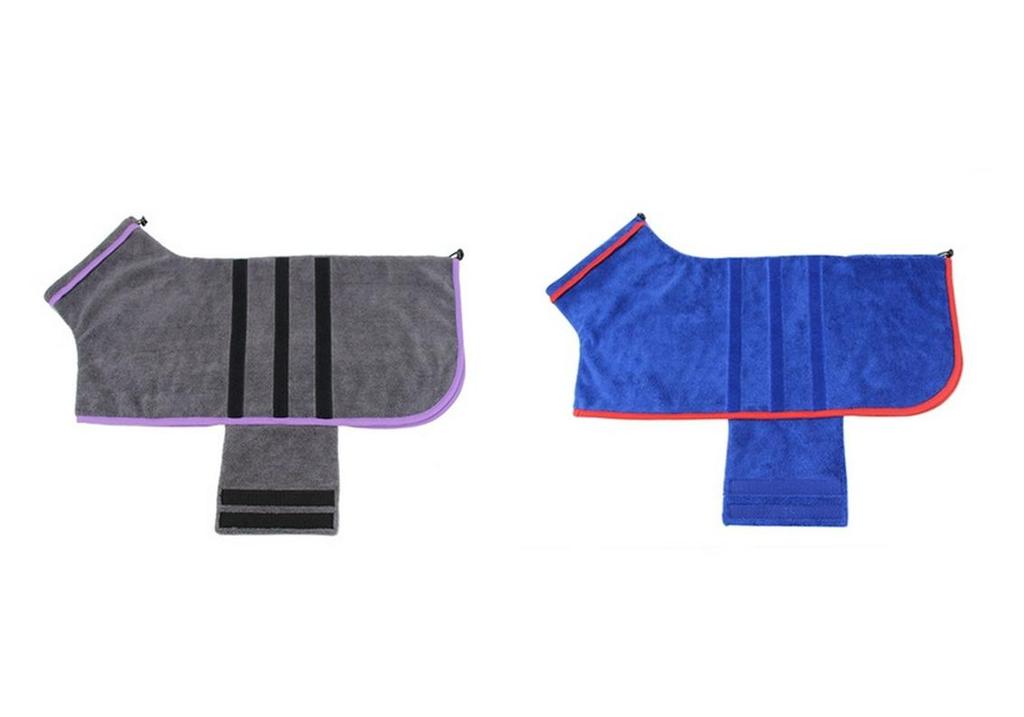 Ultra-Absorbent Dog Bathrobe - Microfiber Towel for Large Dogs