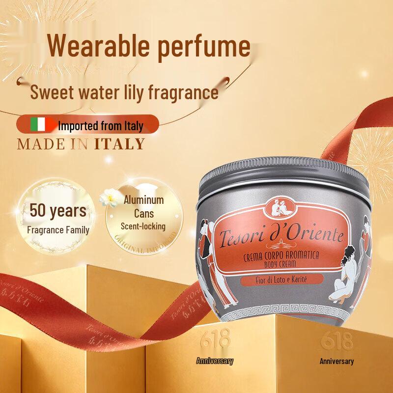Tesori d Oriente Water Lily Fragrance Body Cream